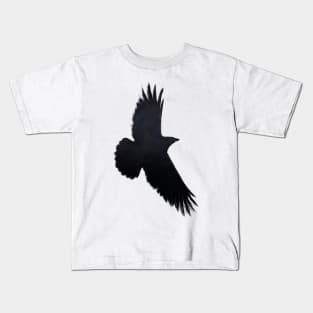 Raven silhouette Kids T-Shirt